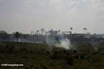 Burning the savanna for agriculture in Guatemala