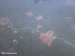 Aerial view of deforestation in Mexico
