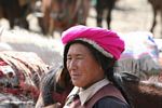 Tibetan horse lady