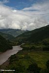 Rice paddies in the upper MeKong River gorge in China