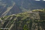 Village atop a mountain ridge in Tibetan Yunnan