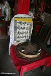 Buddhist grain offering in a temple