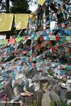 Buddhist prayer flags at the holy mountain of Ringa