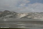 Marshy pass in the Pamir mountains in Xinjiang