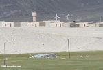 Wind energy in a village along the Chinese Karakoram highway