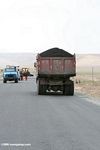 Truck transporting coal in western China
