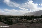 Tashkurgan, a Silk Road staging post.  Its Uighur name Stone Fortress or Stone Tower