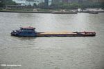 Grain barge passing through Shanghai