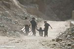 Kids playing in the dust of Datong's dirt road