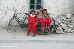 Three kids in Tashkorgan