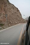 Rockslide across the Karakoram highway in China
