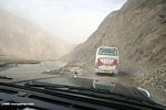 Traffic on the Karakoram highway