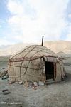 Traditional animal-skin yurt