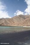 Lake near Lake Karakul as seen from the Karakoram highway