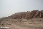 Red rock formations in China