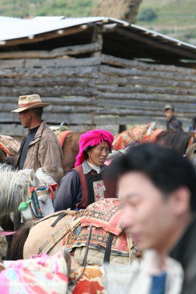 Tibetanisches horsewoman