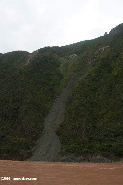 Травяной скалы вдоль yangtse