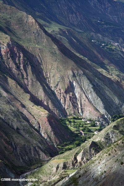 River Valley in tibetanischem Yunnan