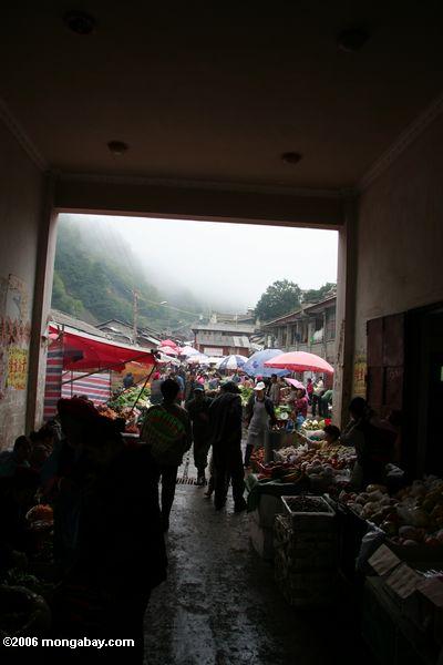 Eingang zum Deqin Markt