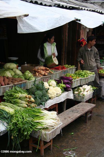 овощи на рынке Дечен