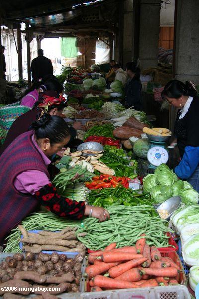 овощной рынок в Дечен