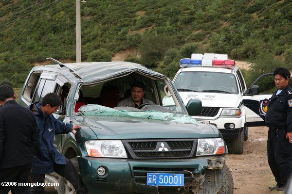 Acidente de carro em China