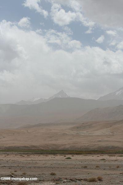 горный пик на Памире плато