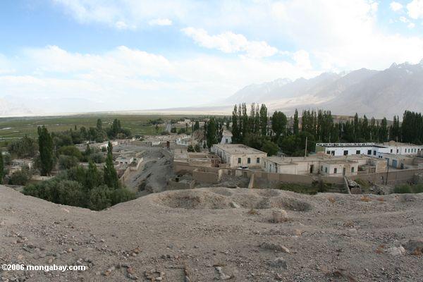 Tashkurgan, wie vom ruinierten Prinzessinschloß Xinjiang