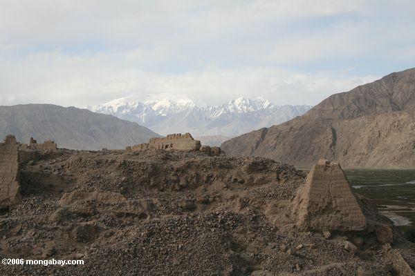 Tashkurgan Fort, ein wichtiger handelnder Punkt Xinjiang (