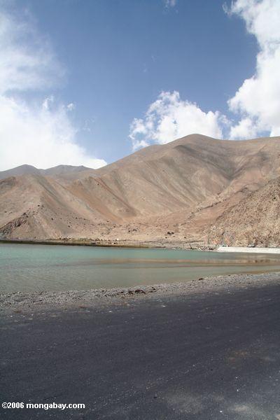 See nahe See Karakul, wie von der Karakoram Landstraße Xinjiang