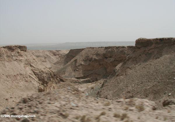 Wüste Schlucht in Xinjiang