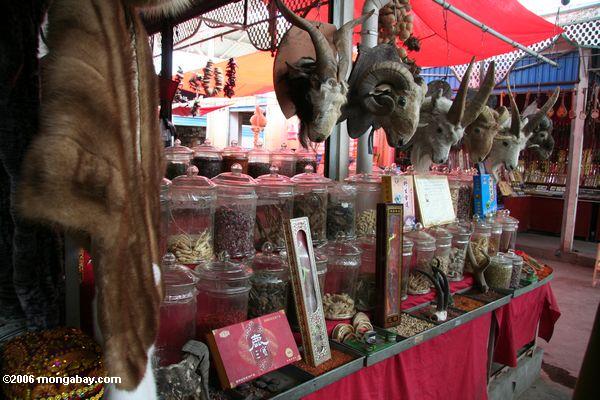 сушеных частей животных в Кашгаре базар