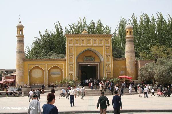 Kennzeichnung Kah Moschee in Kashgar