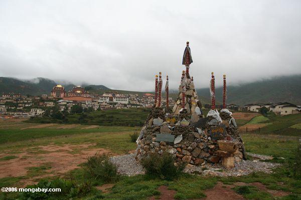 Gebetaufstellungsort, der Sumtsanlang monsatery tibetanisches