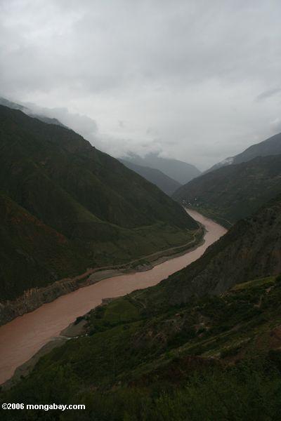 Der obere Yangtze Fluß