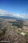 View of Bogota from airplane