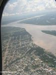 Aerial view of Leticia-Tabatinga