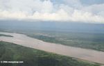 Airplane view of the Leticia-Tabatinga border region
