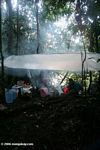Kitchen at our camp site in the Amazon rainforest
