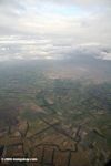 Airplane view of the Colombian countryside outside of Bogota
