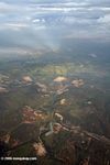 Aerial view of mining operation near Bogota, Colombia