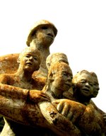 Statue of Suriname with her children