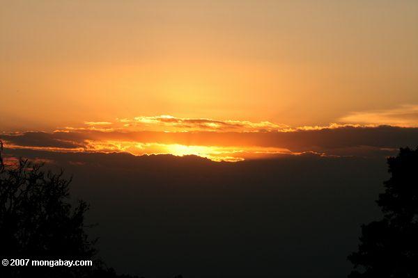 Mt. Kenya coucher du soleil