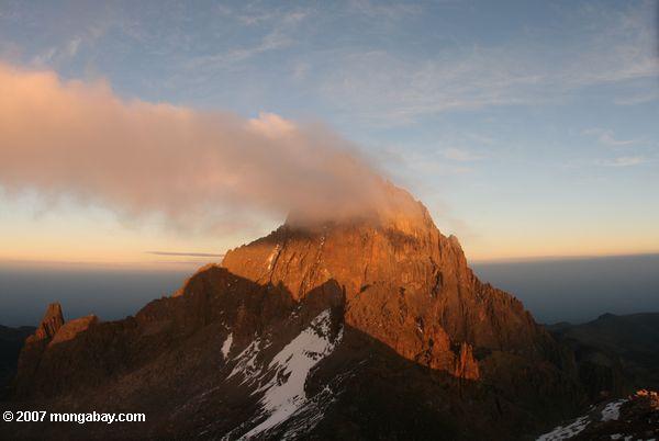 Mt. Le Kenya, à l'aube