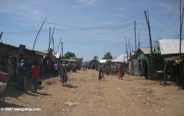 Quartier des affaires de la camp de réfugiés de Kakuma