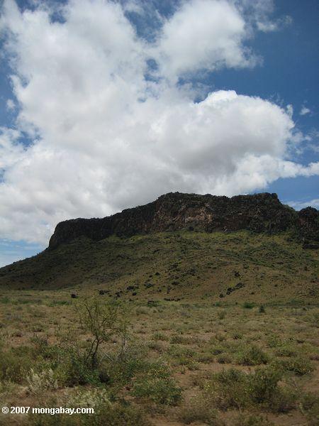 Berge in der Nähe der Grenze Kenia - Sudan