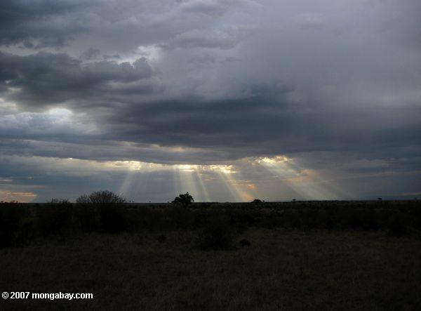 Sunbeams sobre a Mara