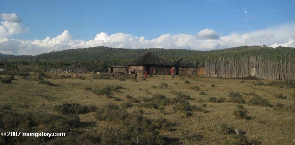 loita - purko （ ）村maasaiのloita丘の基地で