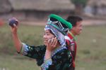 Hmong woman with child