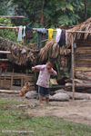 Hmong boy with slingshot